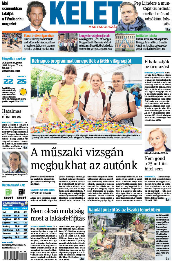 Lapszám: 2025.06.13. + MELLÉKLET