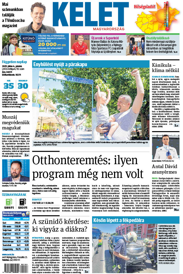 Lapszám: 2025.07.04. + MELLÉKLET