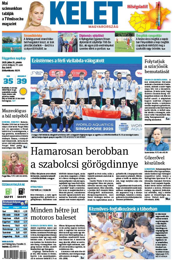 Lapszám: 2025.07.25. + MELLÉKLET