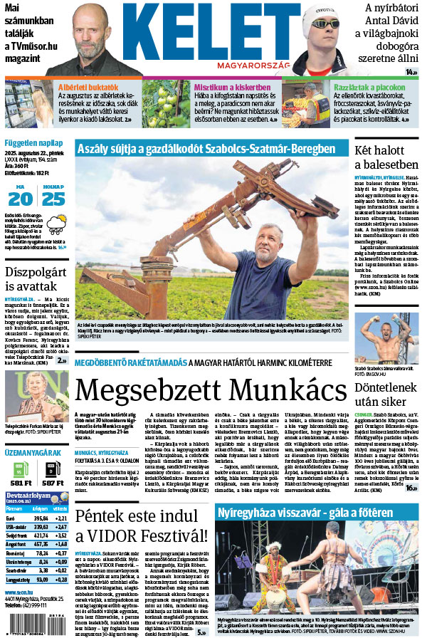 Lapszám: 2025.08.22. + MELLÉKLET