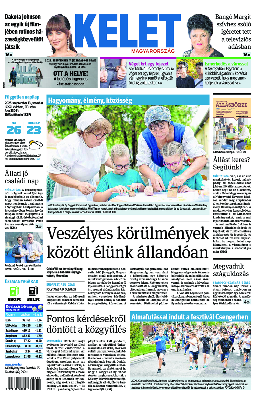 Lapszám: 2025.09.13. + MELLÉKLET