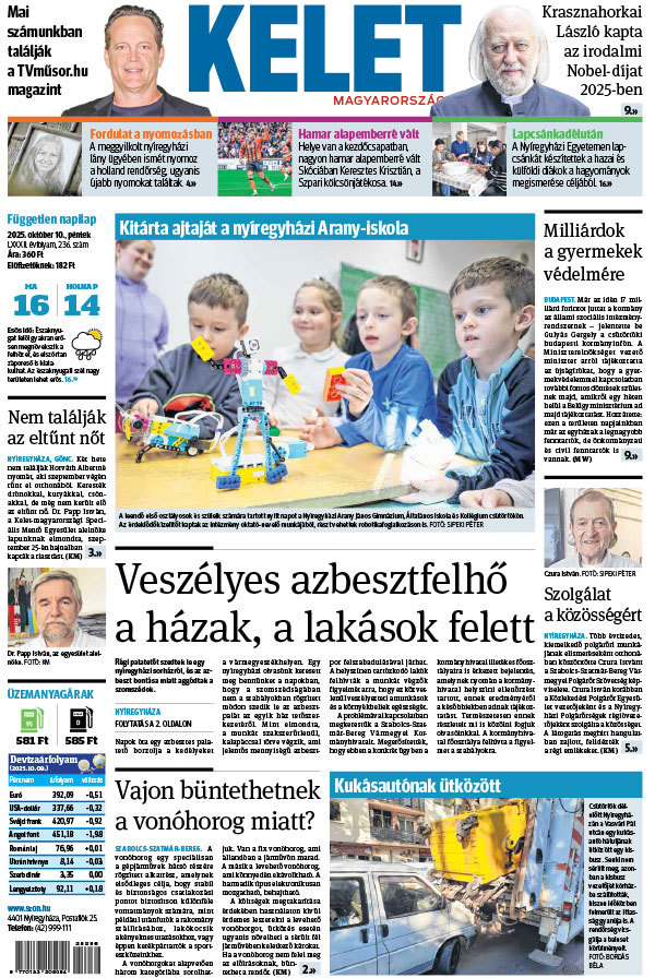 Lapszám: 2025.10.10. + MELLÉKLET