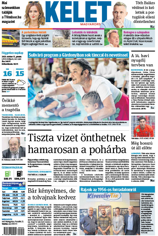 Lapszám: 2025.10.17. + MELLÉKLET