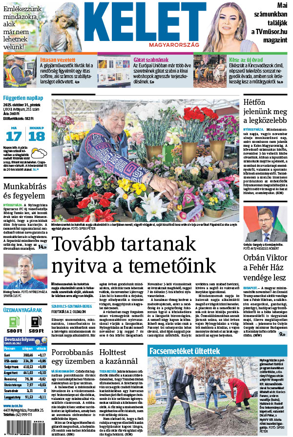 Lapszám: 2025.10.31. + MELLÉKLET