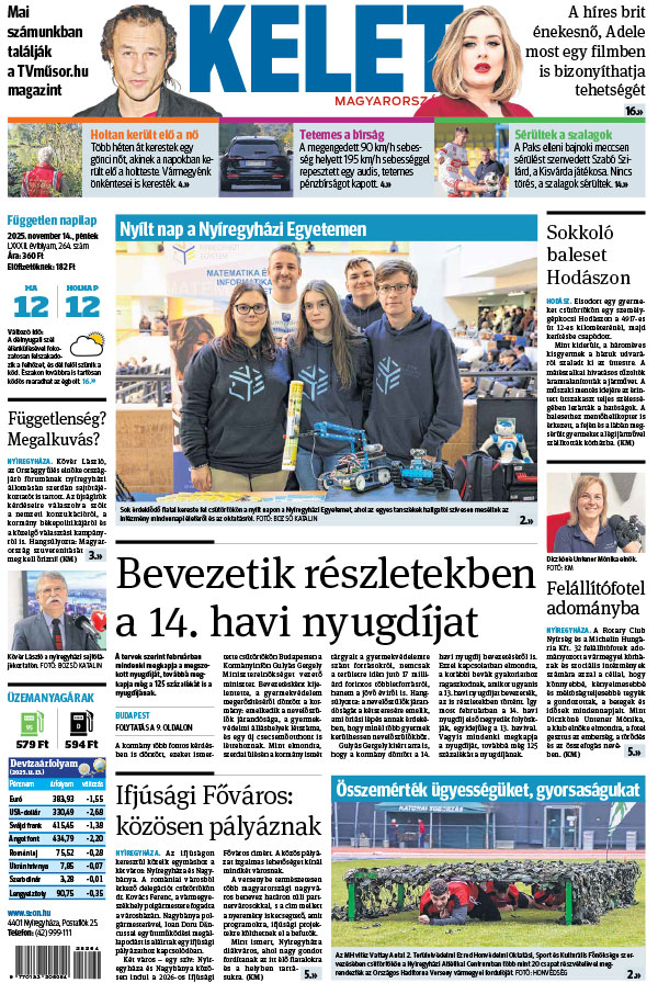 Lapszám: 2025.11.14. + MELLÉKLET