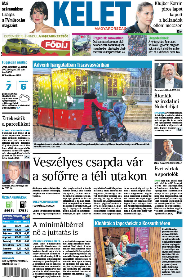 Lapszám: 2025.12.12. + MELLÉKLET