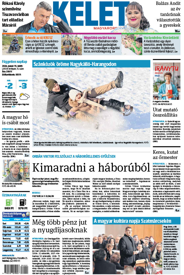 Lapszám: 2026. 01. 19.