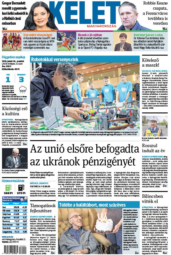 Lapszám: 2026. 01. 24.