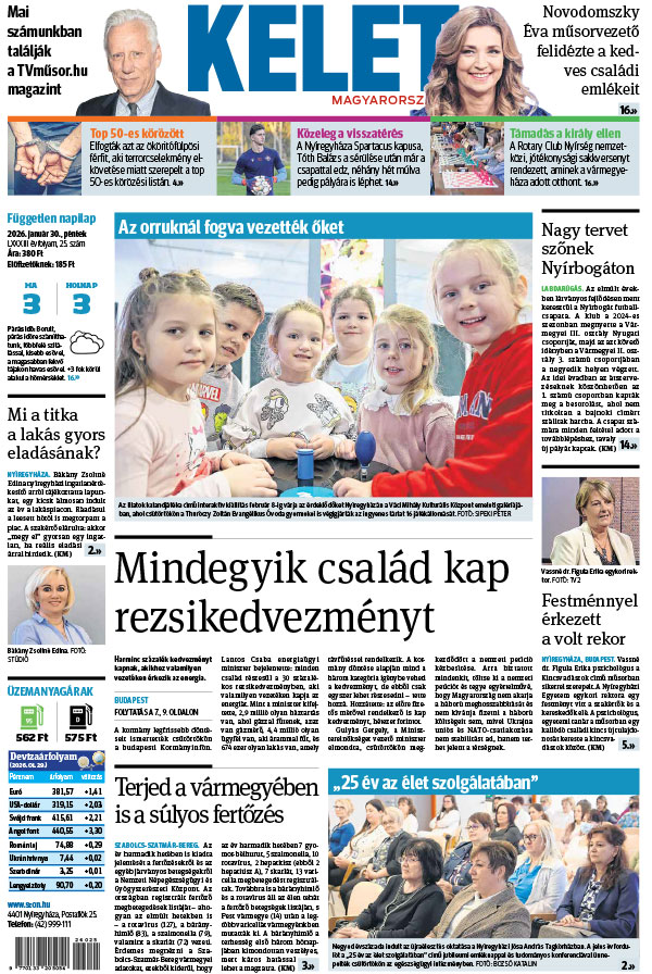 Lapszám: 2026. 01. 30. + MELLÉKLET
