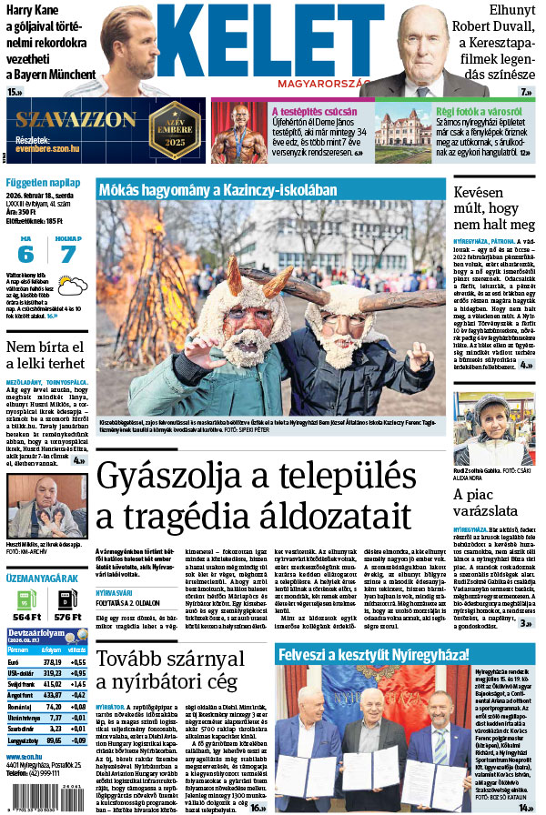Lapszám: 2026. 02. 18.