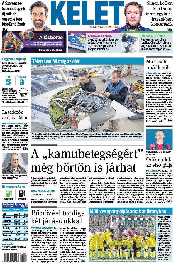 Lapszám: 2026. 02. 19.