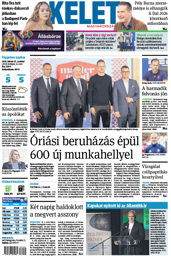 Lapszám: 2026. 02. 21.