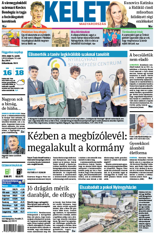Lapszám: 2026. 05. 13.