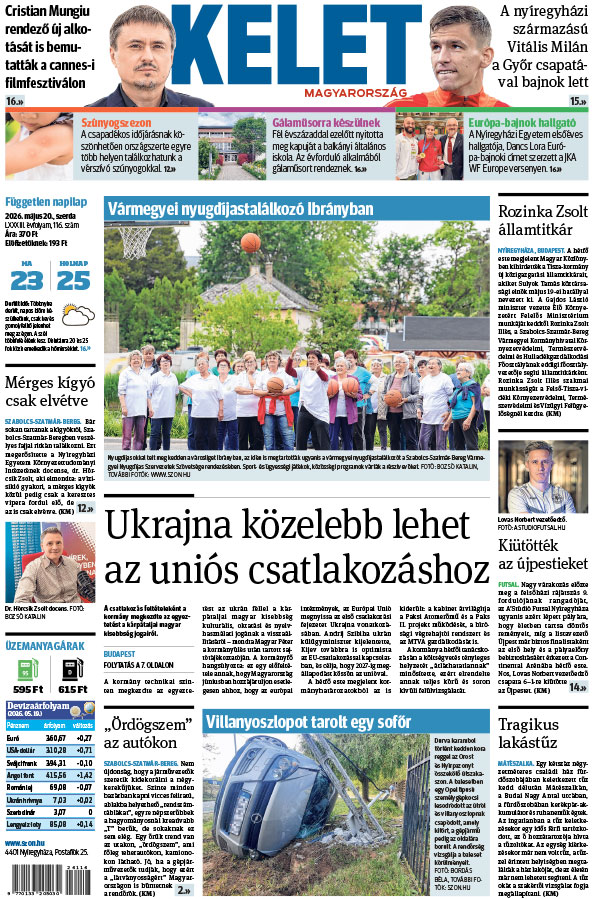 Lapszám: 2026. 05. 20.