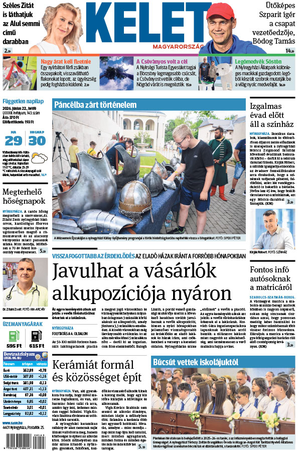 Lapszám: 2026. 06. 22. + MELLÉKLET