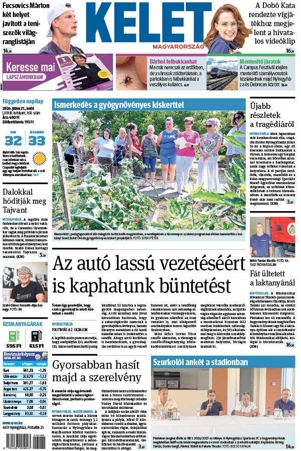 Lapszám: 2026. 07. 21.