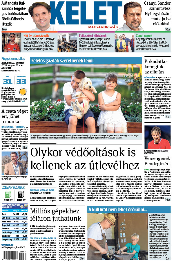 Lapszám: 2026. 07. 23.