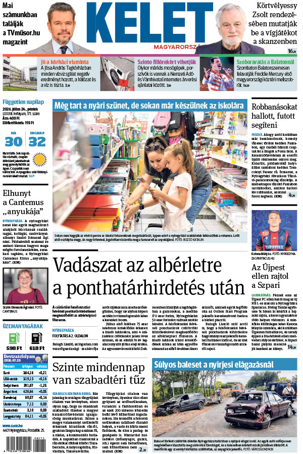 Lapszám: 2026. 07. 24.