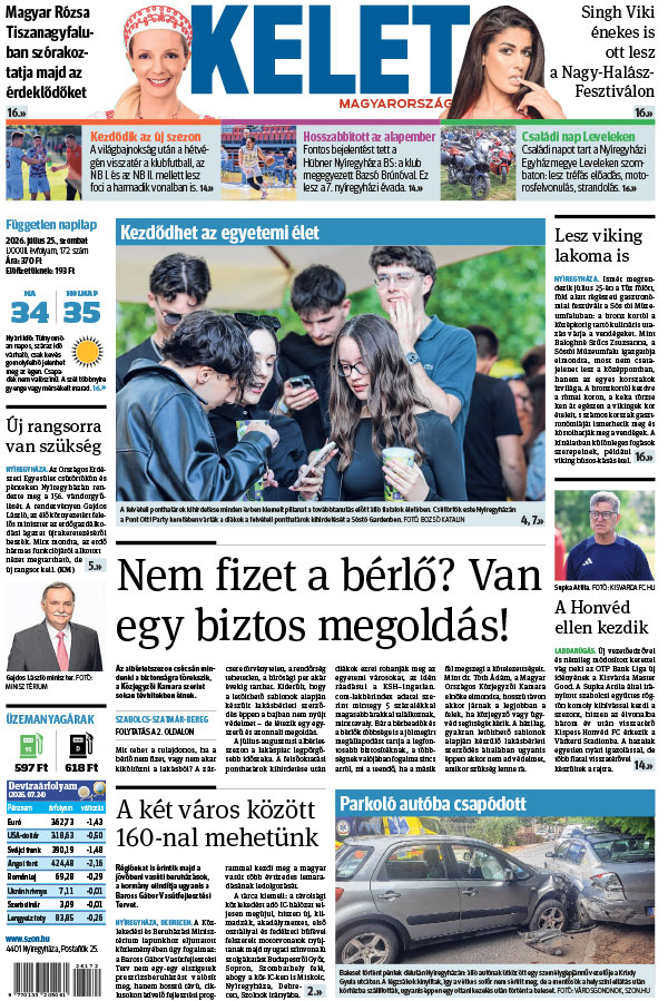 Lapszám: 2026. 07. 25.